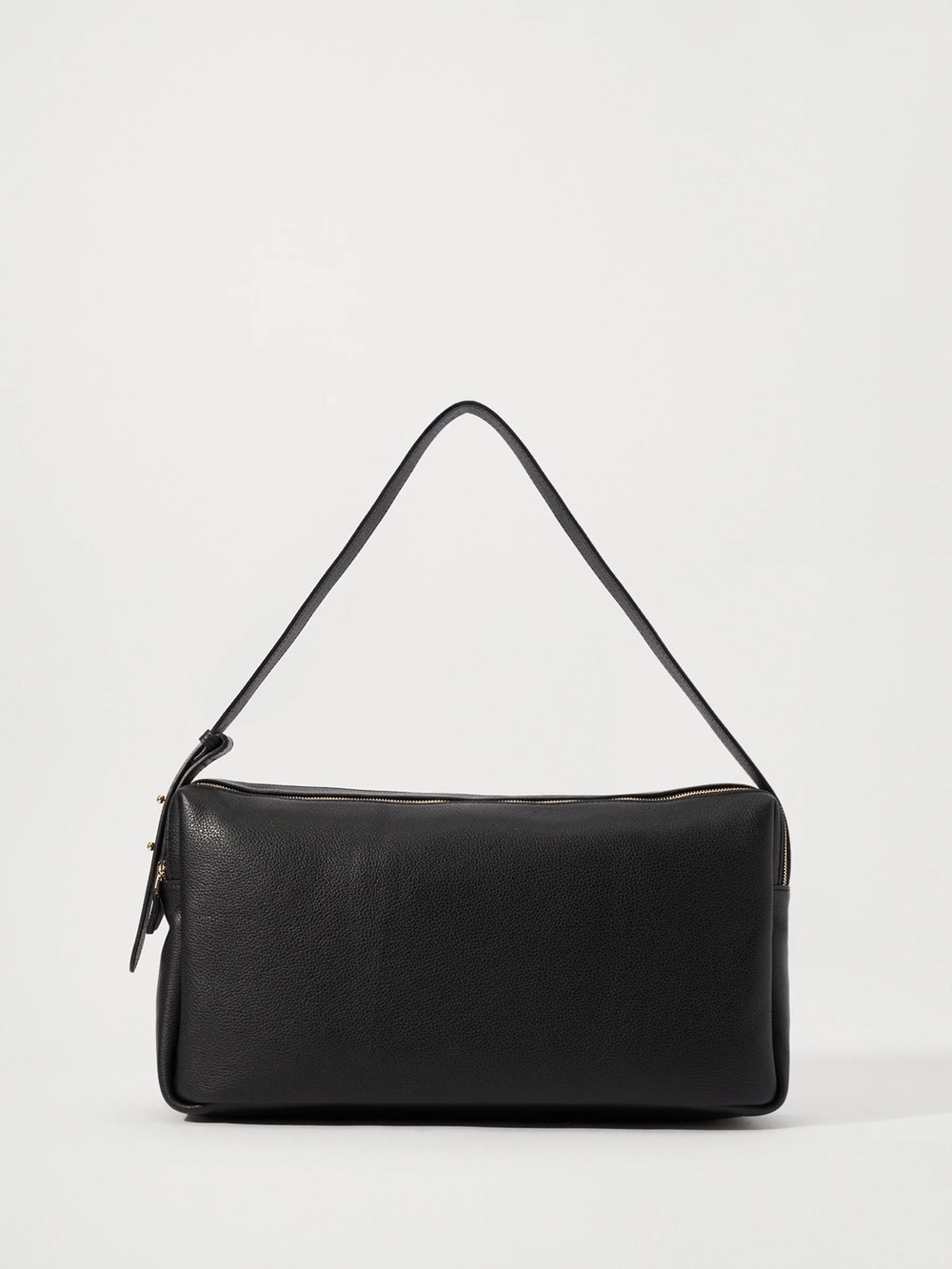 ELLEME Trousse Large Black Leather Shoulder Bag